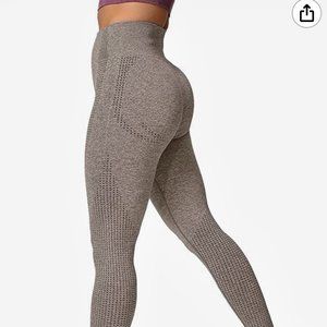 SEMLEES HIGH WAISTED LEGGINGS-KHAKI GREY
